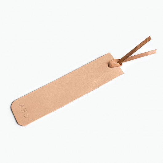 Leather Bookmark With Card